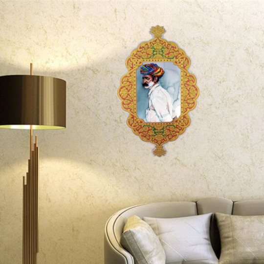Handmade Usta Art "Golden Aura" Wooden Frame